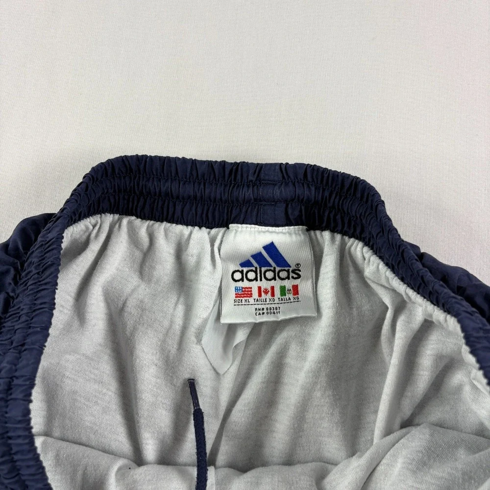 Vintage Adidas Jogger Track Pants Mens XL Blue Stretch Baggy Tapered Y2K